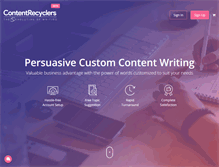 Tablet Screenshot of contentrecyclers.com